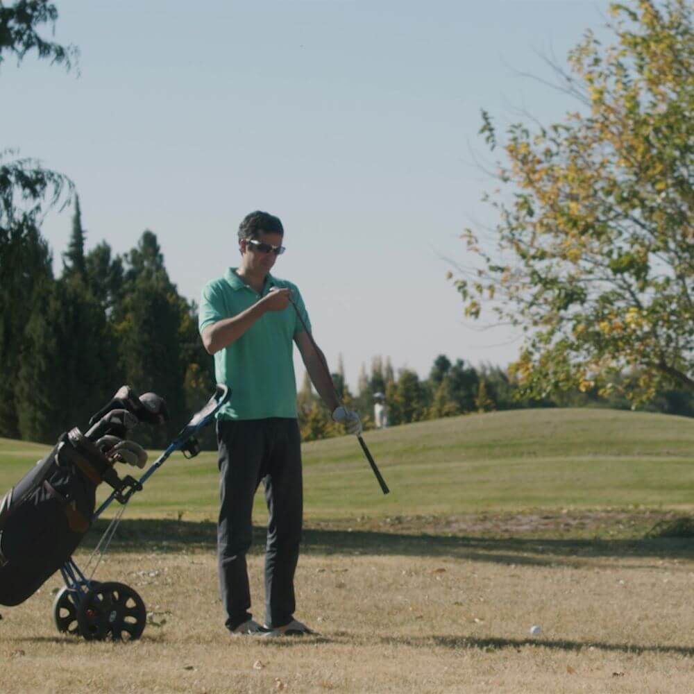 ActiveDim worn by golfer