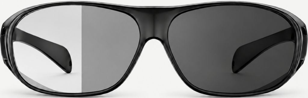 Vista Grey lenses shown from lightest to darkest